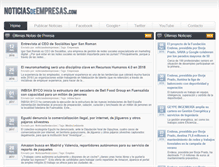 Tablet Screenshot of noticiasdeempresas.com